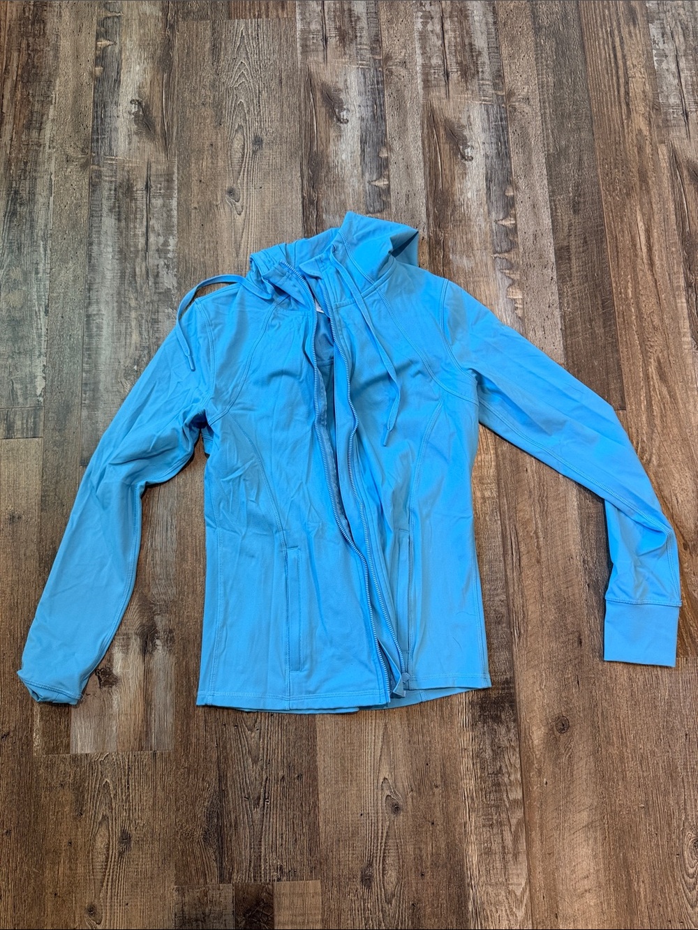 Light Blue Women's Hooded Jacket